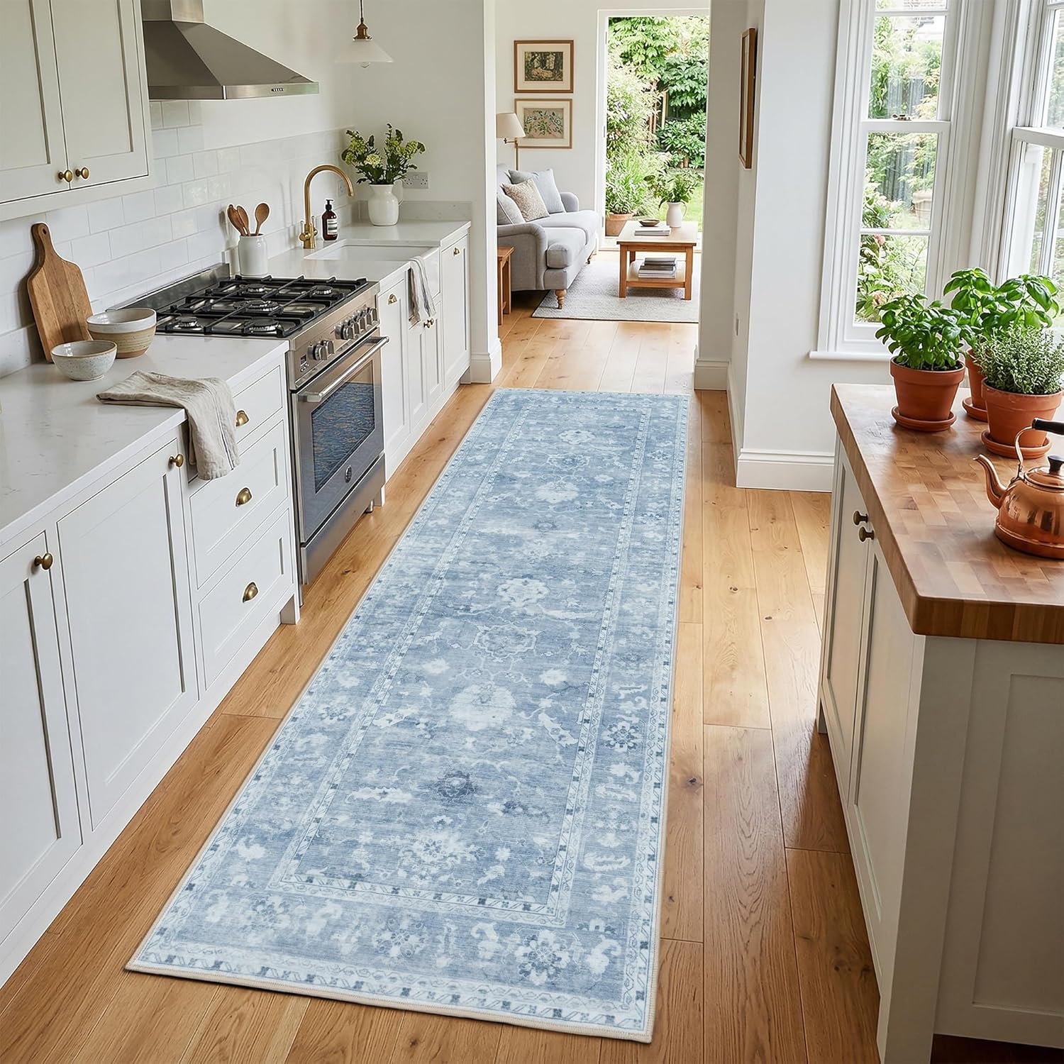 Washable Rugs 2x3 Area Rugs for Living Room,Rug for Bedroom, Vintage Distressed Non-Slip, Ultra Soft Faux Wool Carpet for Dining Room, Deep Taupe/Dusty Rose-Brown for Home Office Décor