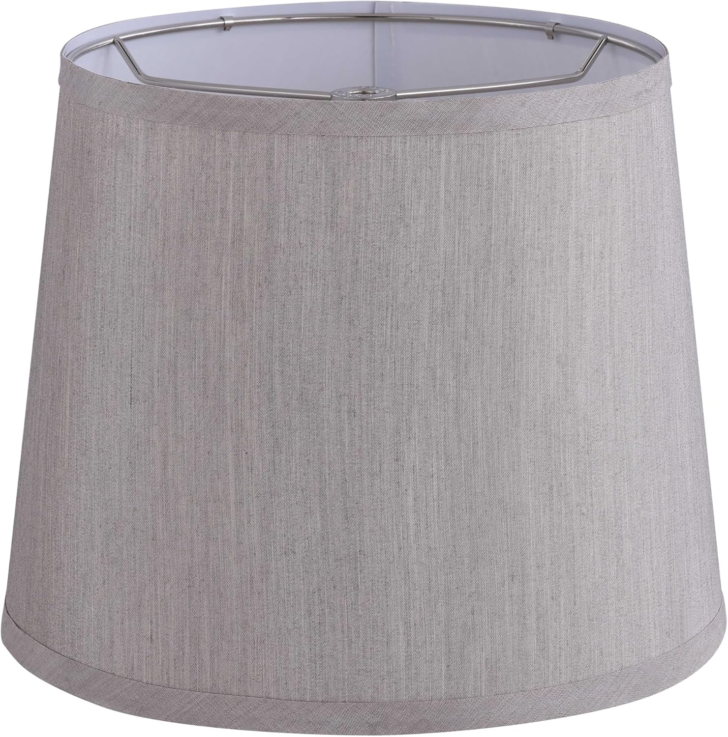 Aspen Creative 38031, Hardback Empire Transitional Collapsible Spider Lamp Shade in Oak Faux Silk, 9" Top x 11" Bottom x 9" Slant