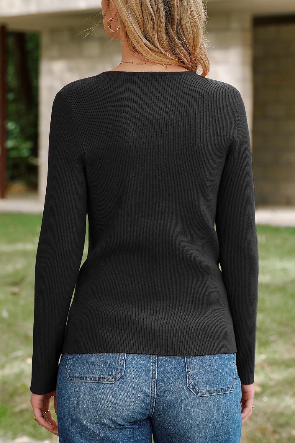 Arach&Cloz Women's Wool Blend Button Up Spring Business Cardigan Tops Outfits 2026 - Image 5