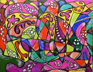 Abstractors, acrylic on canvas