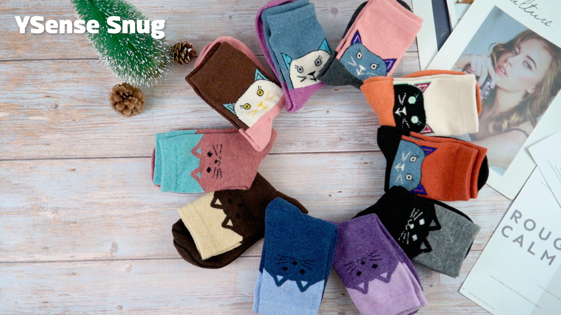 Filles Garçons Chaussettes En Laine Motif Licorne Chaud Thermique Épais