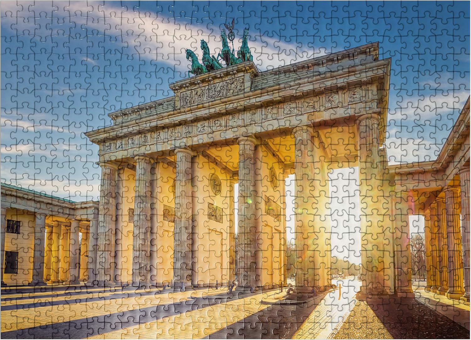 MyPuzzle Brandenburg Gate in Berlin, Germany - Premium 1000 Piece Jigsaw Puzzle for Adults