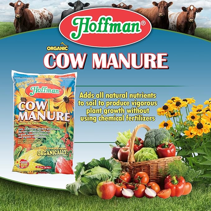 Hoffman Fertilizante Orgánico de Estiércol de Vaca 1-1-1 20lb miniatura 2