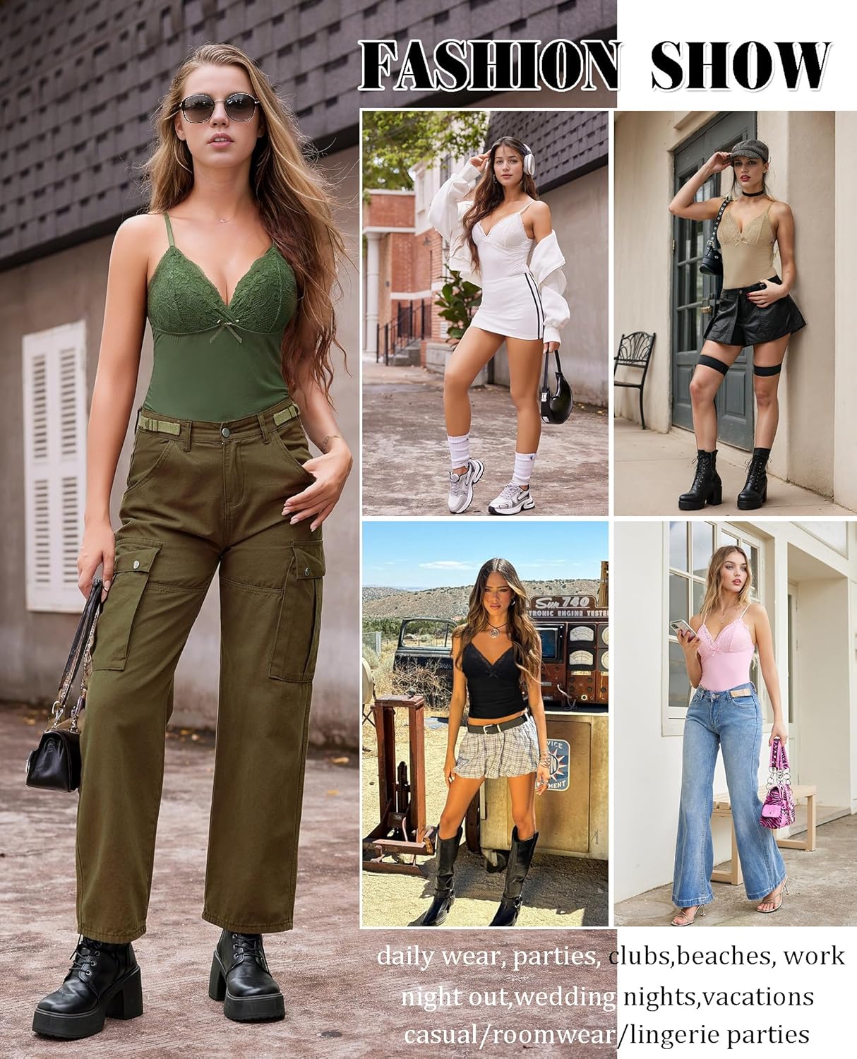 Avidlove Camisole Tops for Women Sexy Tank Tops Cami Y2K Bralette Spaghetti Strap Undershirts Slim Going Out Top Lingerie - Image 8