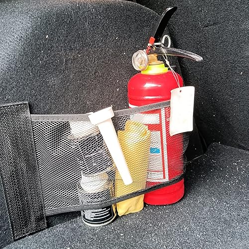 Miniatura 9 de Red de carga de malla para coche, SUV, maletero, red de carga elástica, bolsillo organizador de calcomanías de pared, bolsa de almacenamiento,