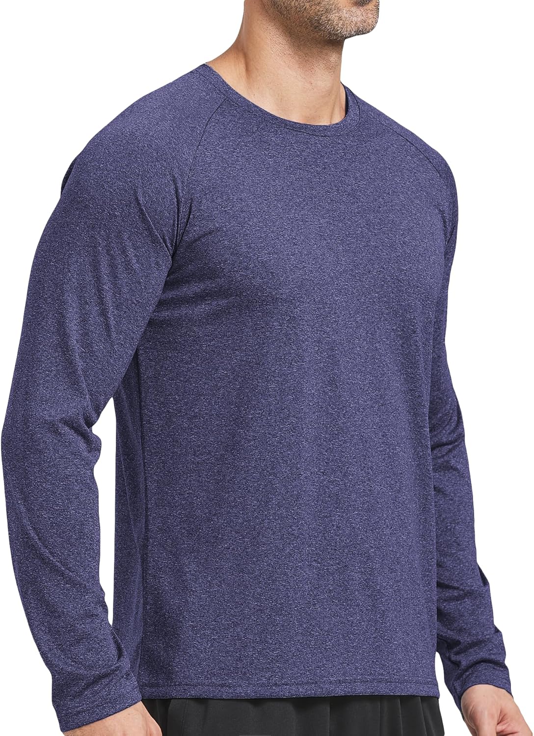 4 Pack Men's Dry Fit T Shirts Athletic Running Gym Workout Long Sleeve T Shirts for Men - Image 3