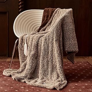 Heated Blanket Electric Throw 50" x 60" -Heated Throw Blanket with 5 Heating Levels & 3 Hours Auto Off,Machine Washable,ETL & FCC Certification,Over-Heat Protect（Racoon）