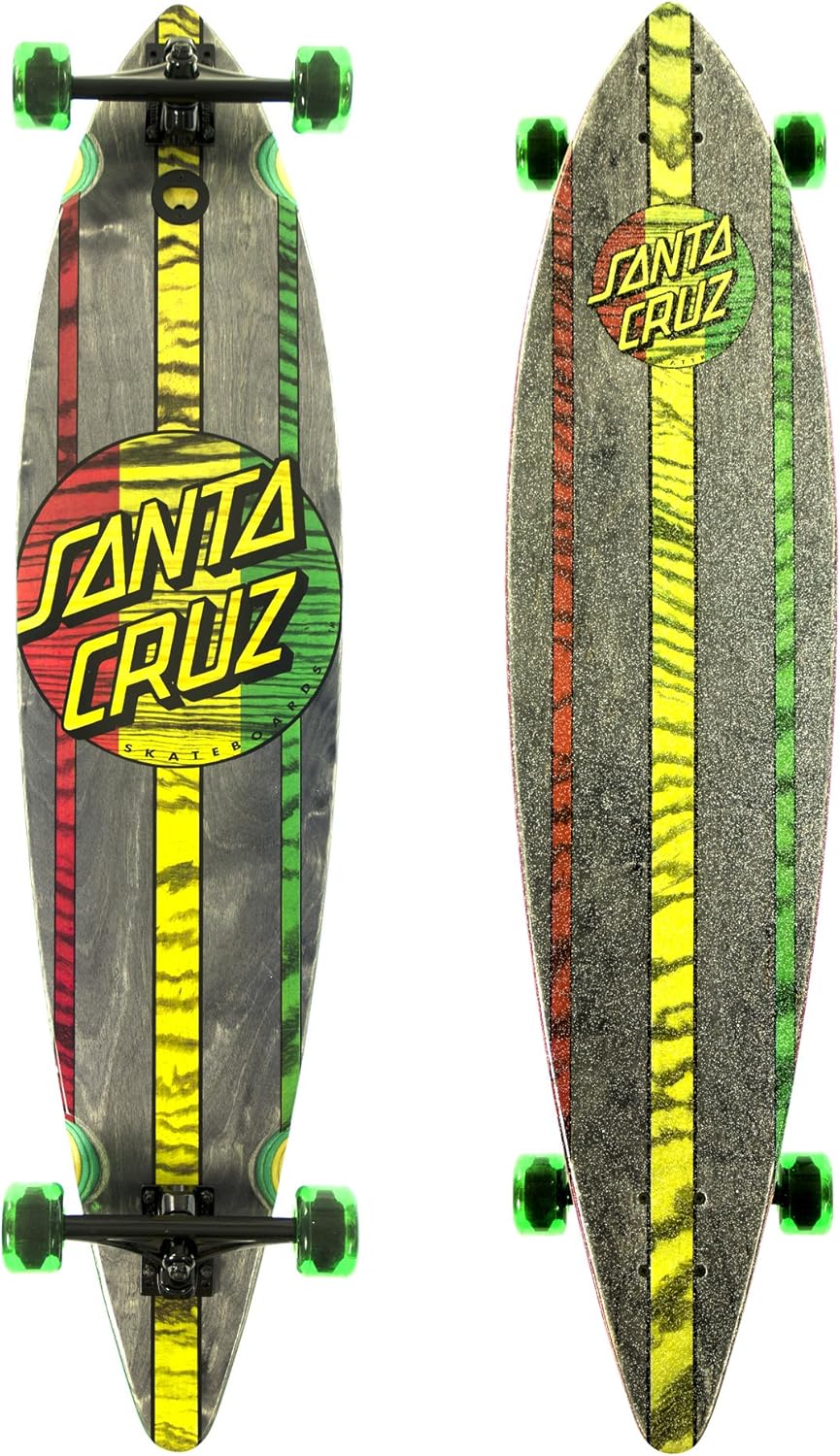Santa Cruz Skate Mahaka Rasta Cruzer Skateboard (9.9 x 9.9 x 43.5