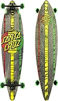 Santa Cruz Mahaka Rasta Cruzer Longboard Skateboard - 9.9 x 43.5 Inch Cruiser for Stable Rides