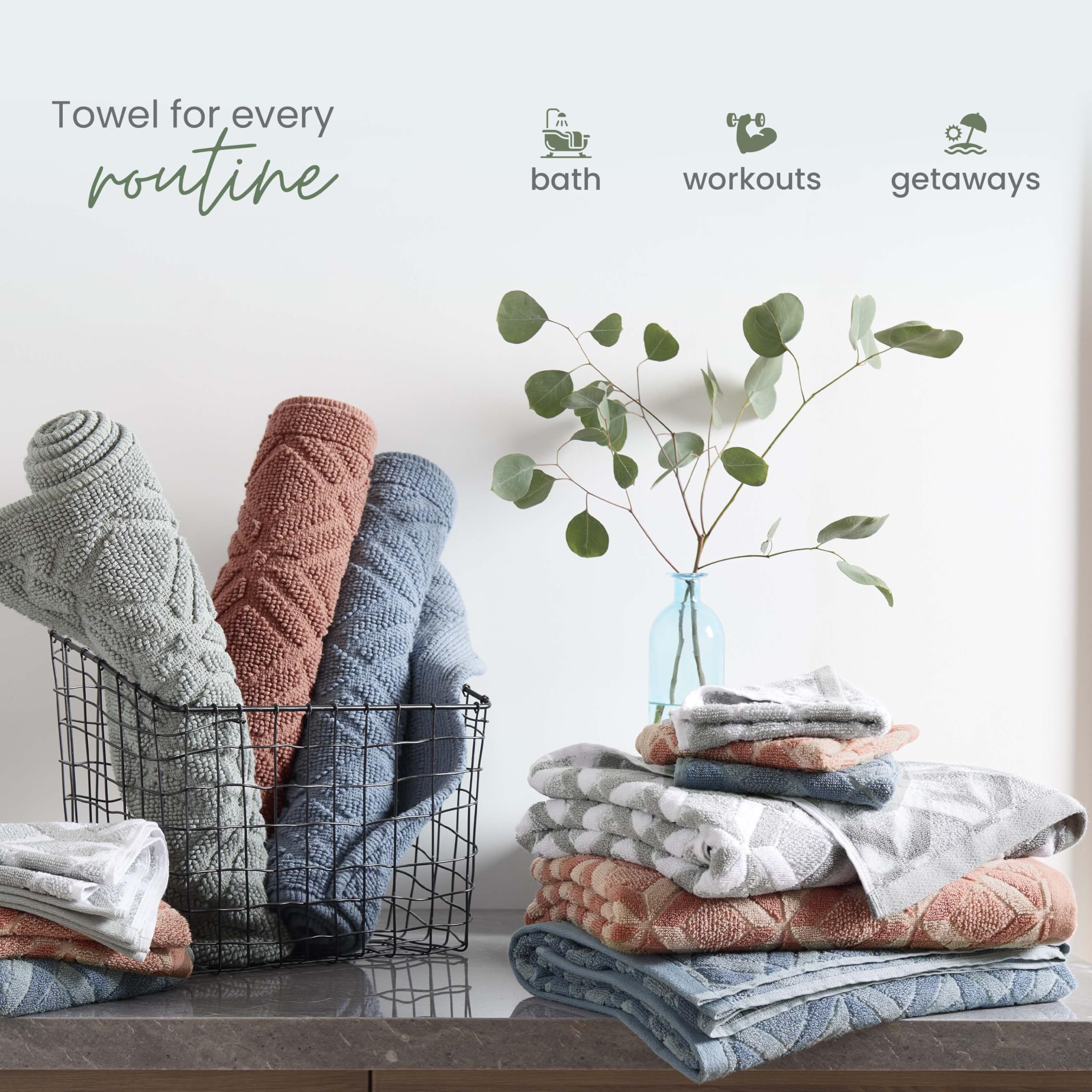 オールドマウンテン COMFORT TOWEL BATH Amazon.com: Martex Restore Geo Bath Towel – Soft, Absorbent
