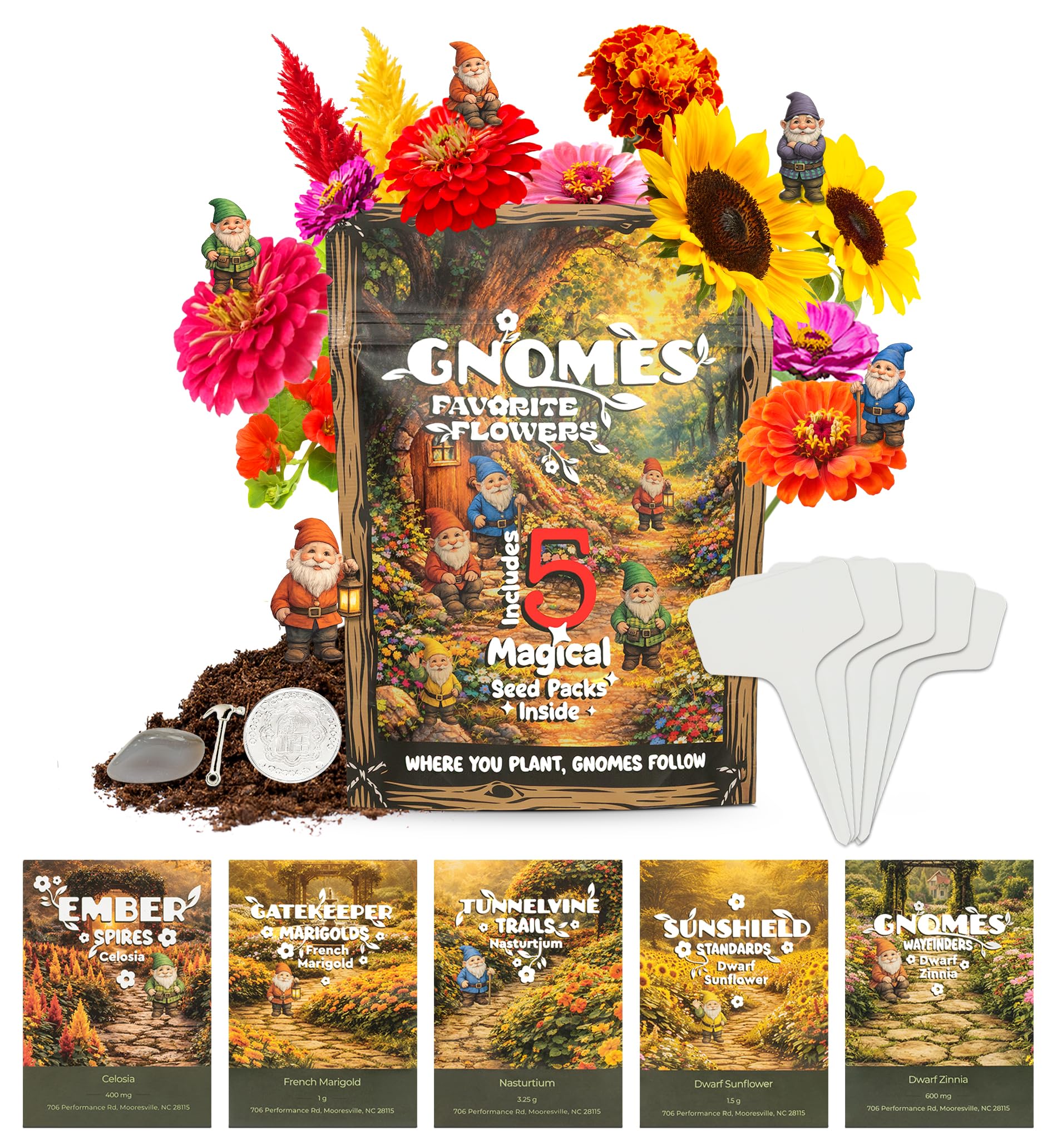 Tactiko Gnome Garden Seed Kit