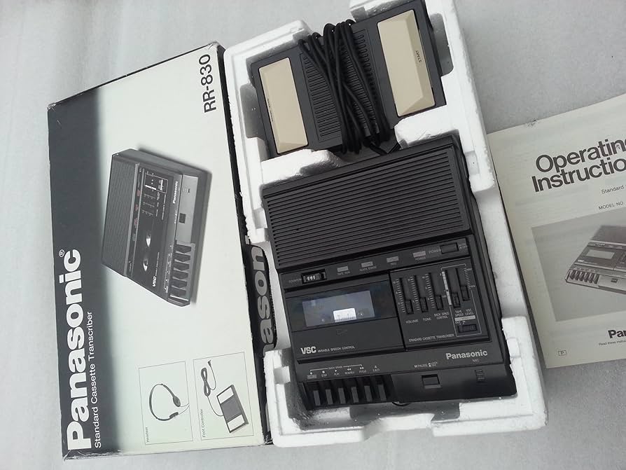 Amazon.com: Panasonic RR830 Transcriber Standard Cassette - RR-830