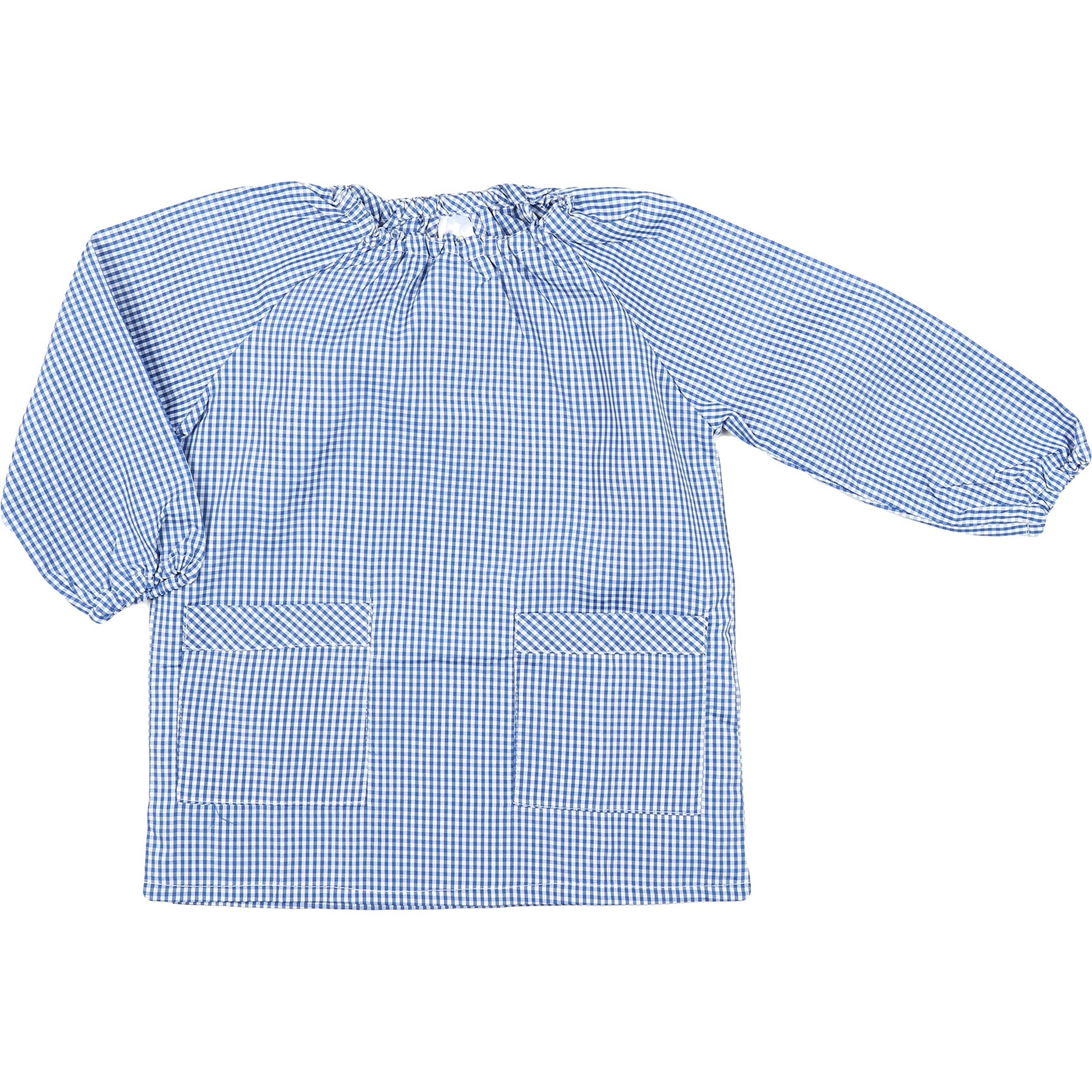 H HANSEL HOME Bata Escolar Babi Escolar Infantil Sin Botones Niño y Niña Elástica en Puño y Cuello Color Liso