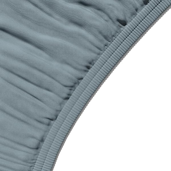 Amazon Basics Lenzuolo con angoli Matrimoniale, 180 x 200 x 30 cm, in 100% Microfibra con altezza da 30cm, Blu Spa - 4