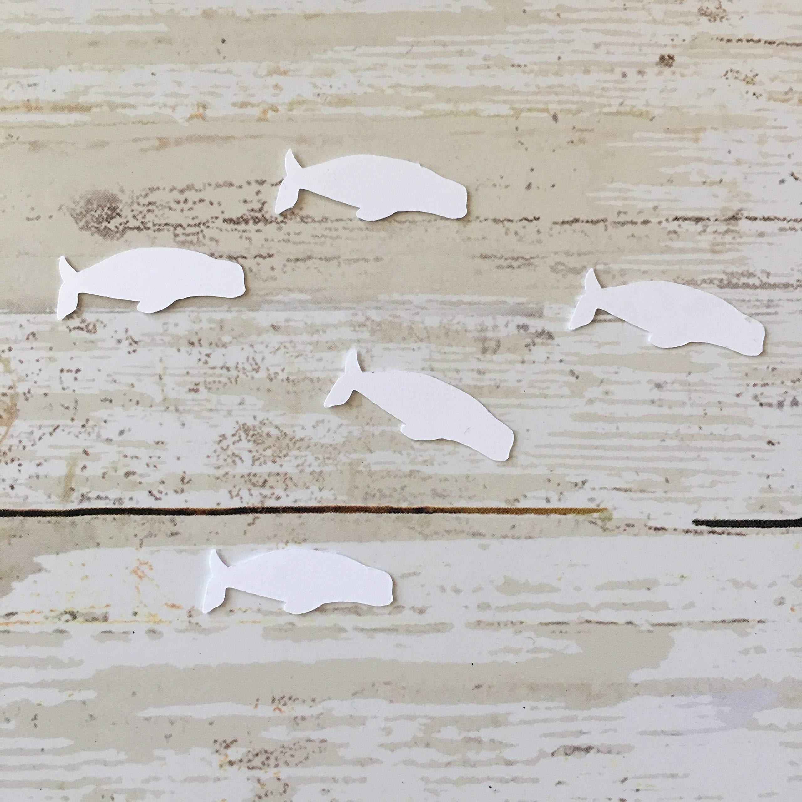 Beluga Whale Confetti, Ocean Decorations, Ocean Party Supplies, Whale Theme, Whale Cut Outs, Animal Party Supplies, Table Scatter, Beluga Whale Cut Out