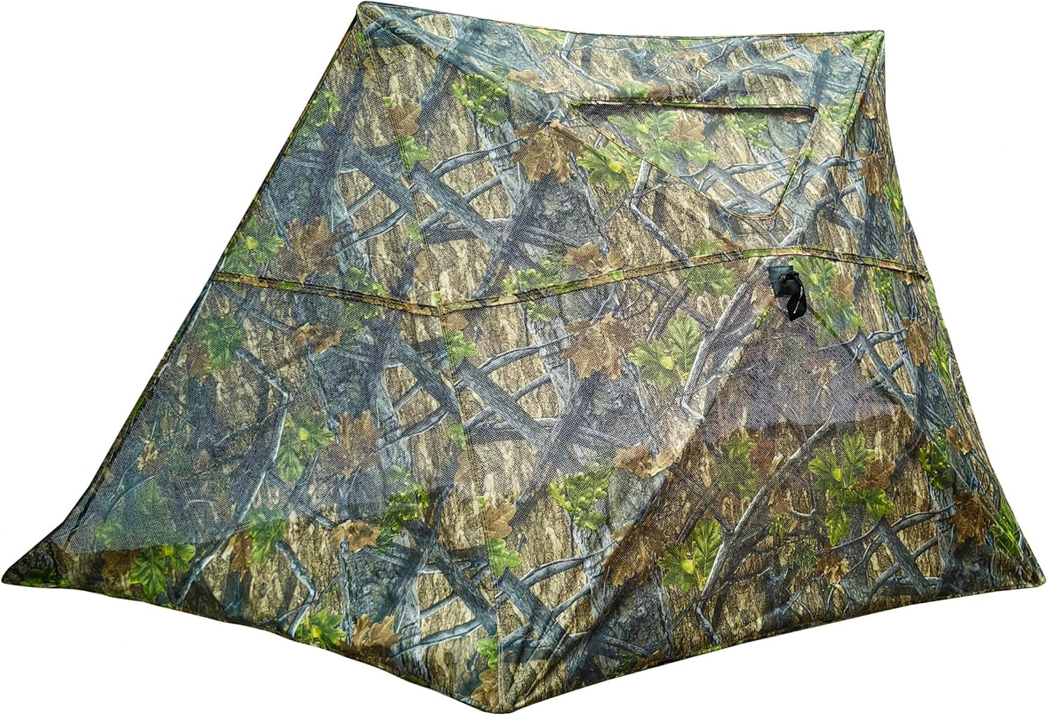 AUSCAMOTEK 3-Panel See-Through Ground Blind with Adjustable Side Panels for Deer Turkey Duck Hunting - Image 2