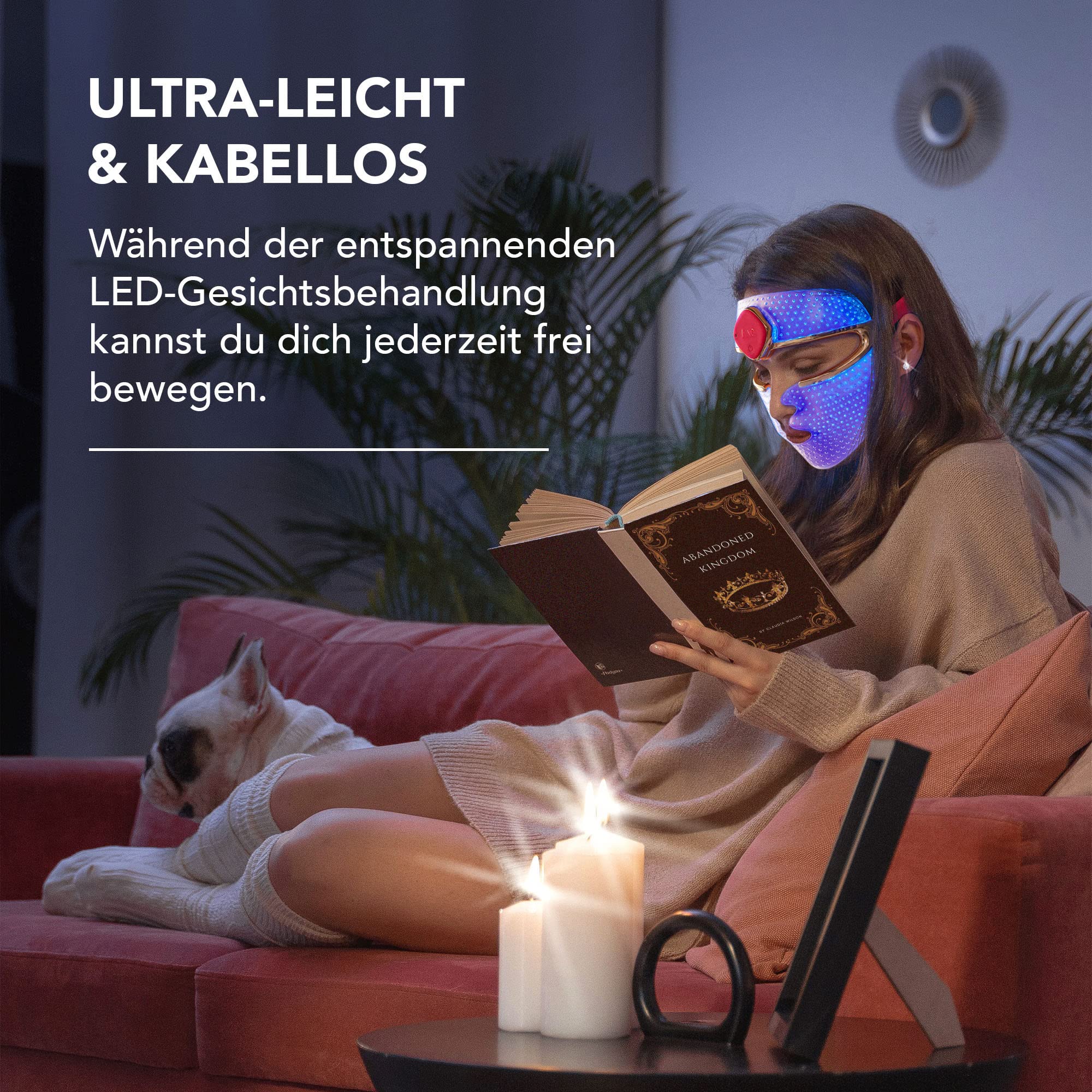 FAQ 201 RGB-LED-Gesichtsmaske + Rotlicht-Peptidserum-Set | LED-Gesichtsmaske, Rotlichtmaske, Peptidserum, Hyaluronsäure, Nahinfrarot, Silikonmaske, alle Hauttypen