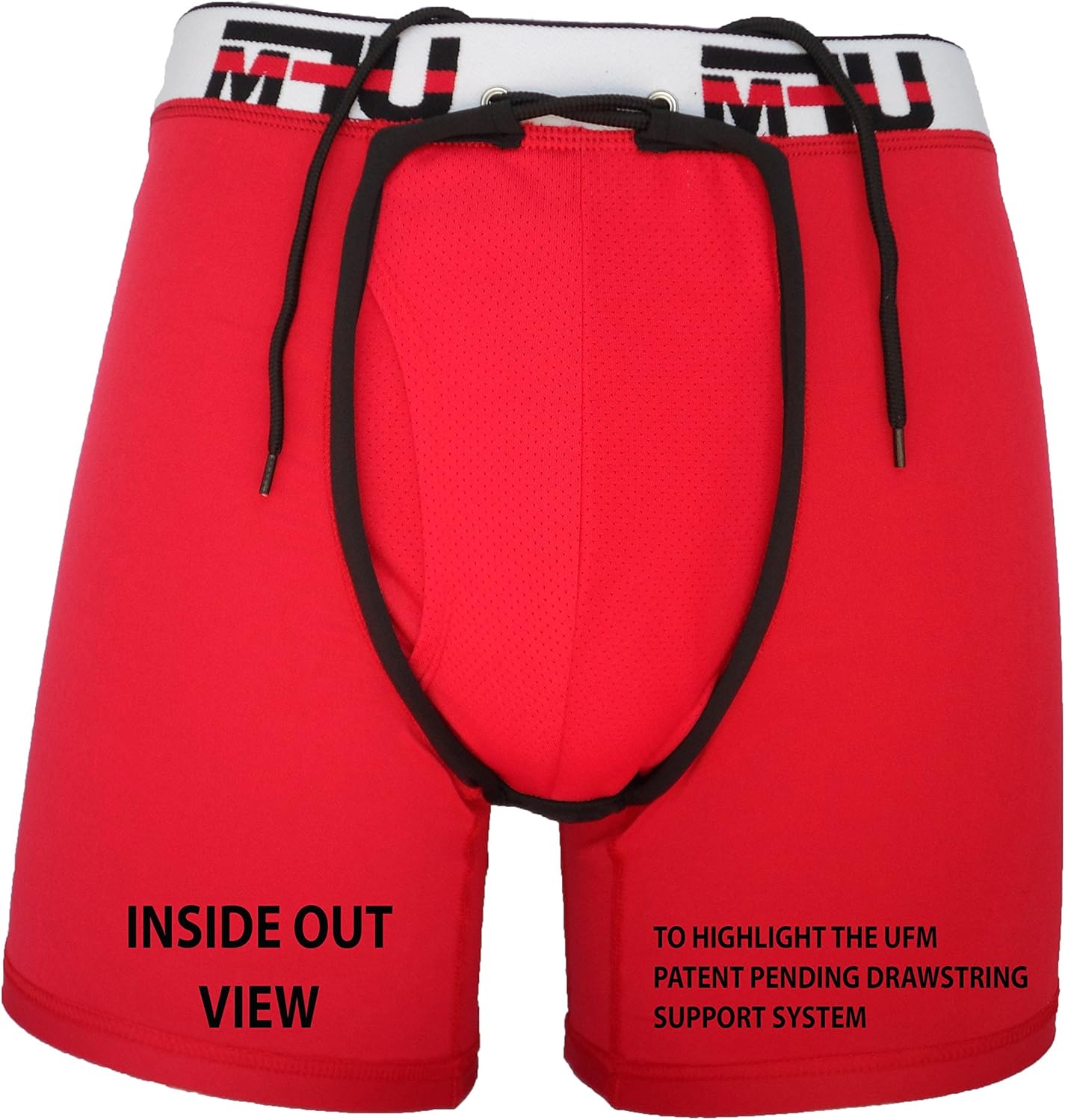 UFM 6” Athletic Boxer Briefs for Men - Poly-Spandex Mens Underwear - Men's Boxer Briefs - Moisture Wicking Mens Boxers - Gen3 - Image 5