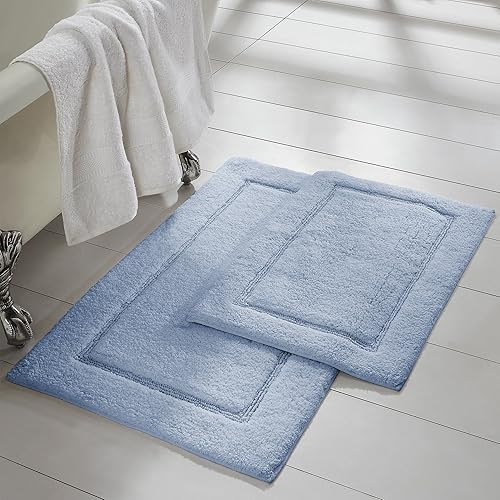 Miniatura 10 de Amrapur Overseas Paquete de 2 alfombrillas de baño con forro antideslizante (17 x 24 pulgadas, 21 x 34 pulgadas), eucalipto