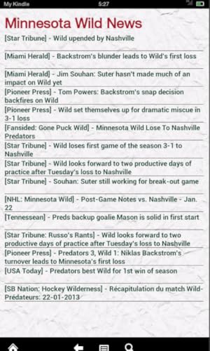 Minnesota Hockey News (Kindle Tablet Edition)