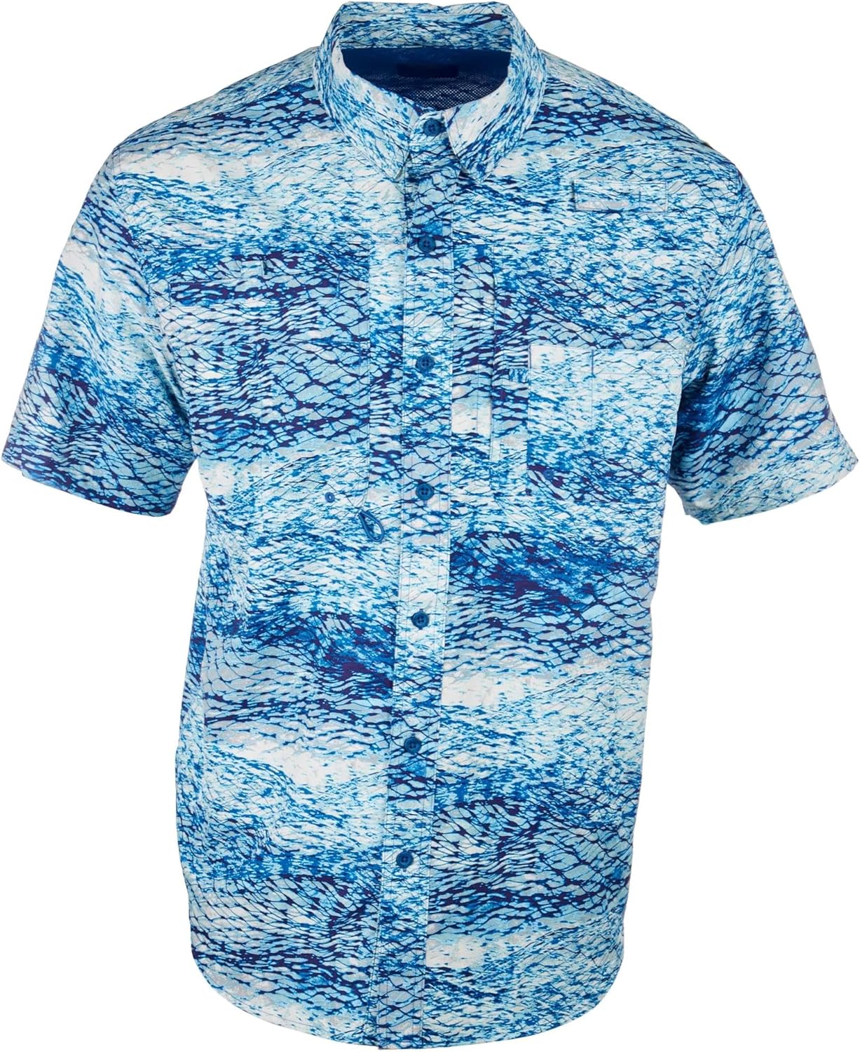 Reel Legends Mens Print Saltwater II Short Sleeve Shirt