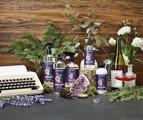 Miniatura 6 de Caldrea Ambientador en aerosol de ropa y habitación, con aceites esenciales, ingredientes derivados de plantas, aroma a lavanda y hoja de cedro