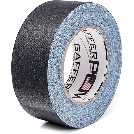 Gaffer Power Premium High-Strength Gaffer Tape, USA-Made for Heavy-Duty Use