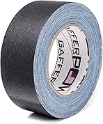 Gaffer Power Proudly Made in The USA, Real Professional Grade Gaffer Tape, Heavy Duty Gaffers Tape, Non-Reflective, Multipurpose. 2 Inches x 30 Yards, Black