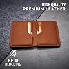 Vaultskin City Slim RFID Blocking Bifold Leather Wallet for Men - Minimalist Front Pocket Card Holder, Holds 9 Cards & Cash, Premium Italian Leather | RFID Blocking, Bifold, Minimalist, Front Pocket, Card Holder, Holds 9 Cards & Cash
