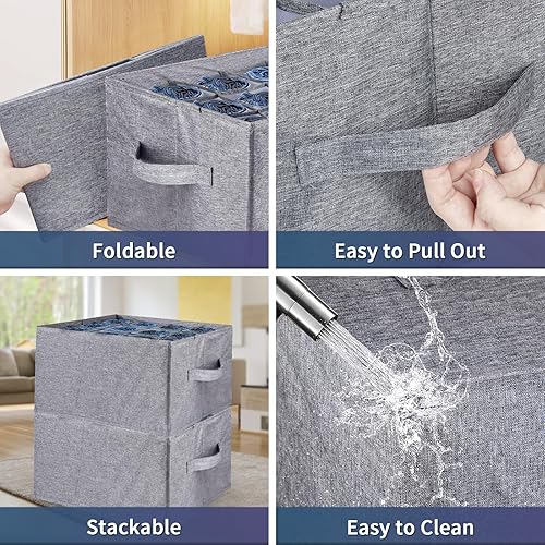 Miniatura 3 de Hengme Organizadores de armario y almacenamiento para ropa, organizador de ropa grande para armario, divisores para pantalones de mezclilla, 12