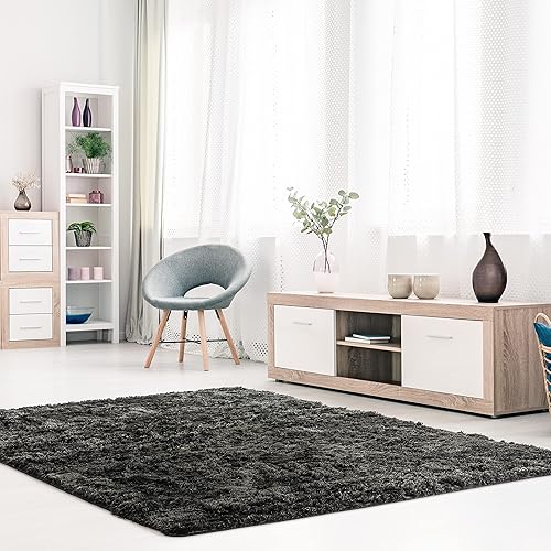 Miniatura 5 de Signature Loom - Tapete lanudo de 4 x 5 pulgadas, tapete de terciopelo suave y mullido para dormitorio de niñas, tapete lanudo para habitación de