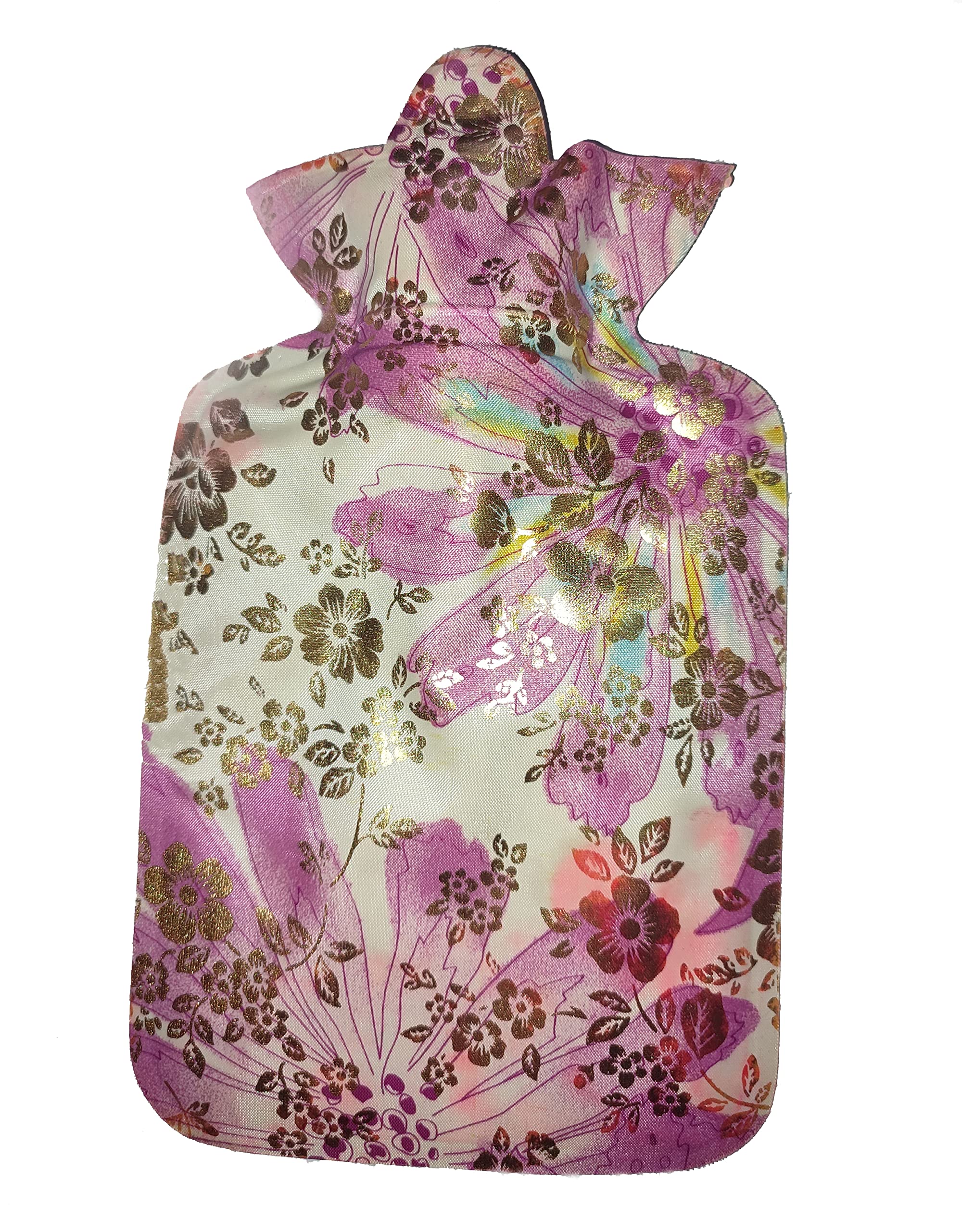 MeeTo Thermal Hot Water Bottle with Silk Cover - Small Size Classic Hot Water Bag for Pain Relief, Neck and Shoulders, Feet Warmer, Menstrual Cramps, Hot and Cold Therapy - Flower Design, Pack Of 1 (B0BQJ98YQV) Amazon Price History, Amazon Price Tracker