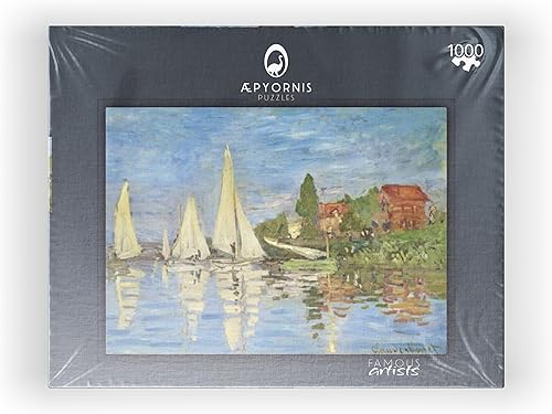 Miniatura 8 de MyPuzzle Claude Monets Regattas at Argenteuil 1872 - Rompecabezas prémium de 1000 piezas para adultos