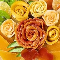 Vista 14 de Bandeja de regalo de frutas secas que se convierte en cesta. Caja de aperitivos gourmet saludables. Bandeja de comida para vacaciones Bonnie & Pop