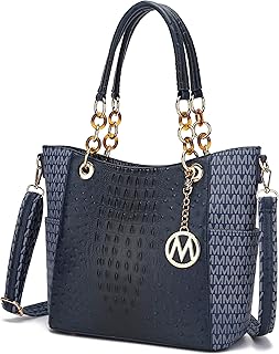 MKF Collection Shoulder Bag for Women, Vegan Leather Handbag Purse Top-Handle Crossbody Bag Tote Bag by Mia K