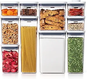 OXO Good Grips 10-Piece POP Container Set for Kitchen Storage, Pantry Organization