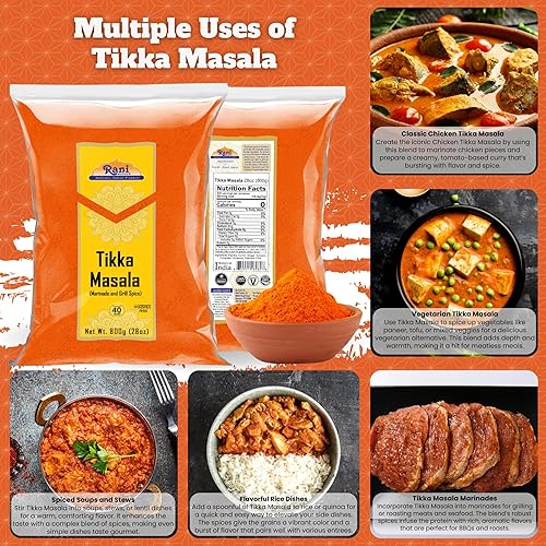 Vista 39 de Rani Tikka Masala Indian 7-Spice Blend 14oz (400g) ~ Todo natural Sin sal Vegano Sin colores Apto para gluten Sin OMG Origen indio