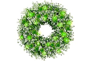 Sggvecsy Green St Patrick's Day Shamrocks Wreath