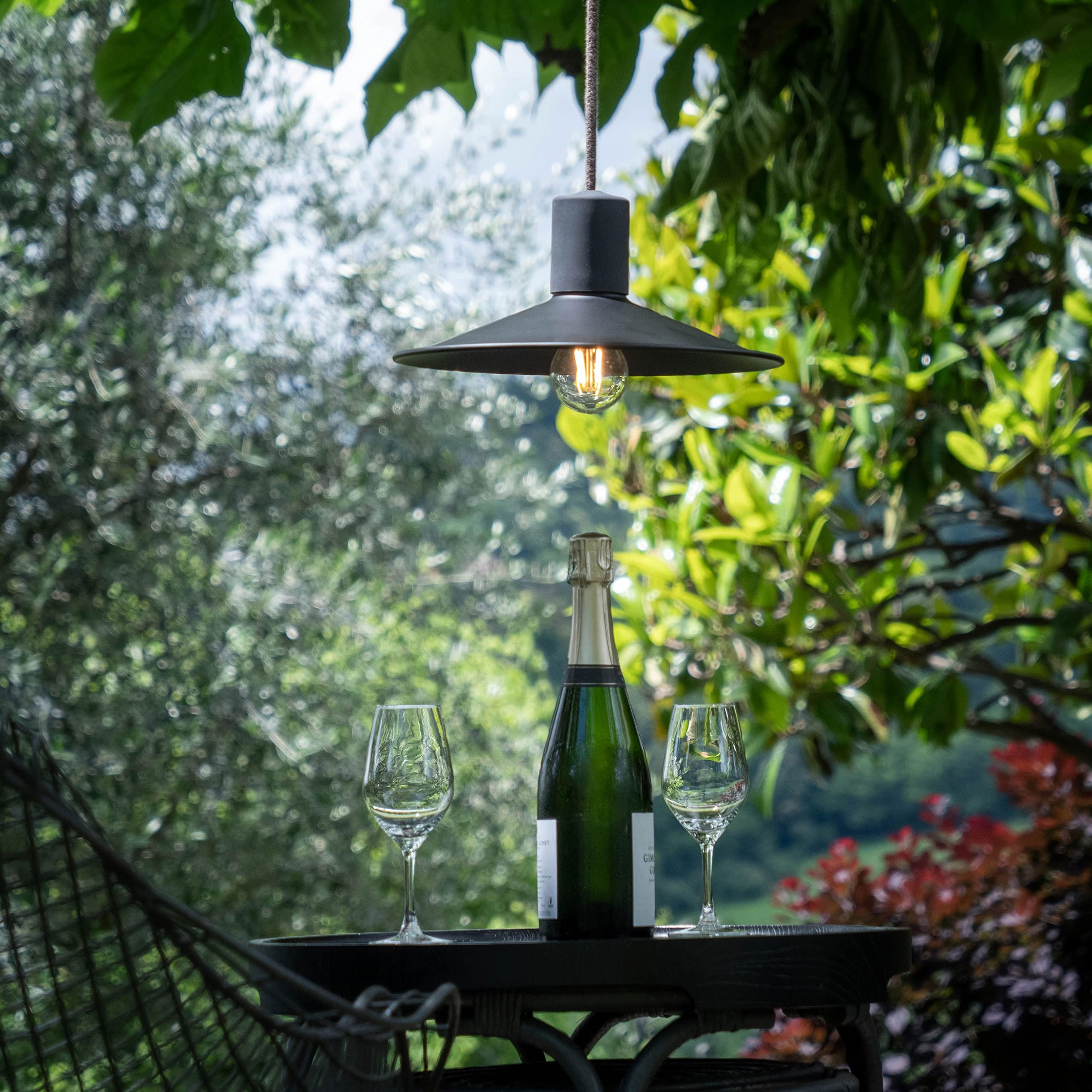 Creative Cables Outdoor-Kabel Mit Leinen-Ummantelung – 5m, Braun, Für EIVA IP65 Außenbeleuchtung