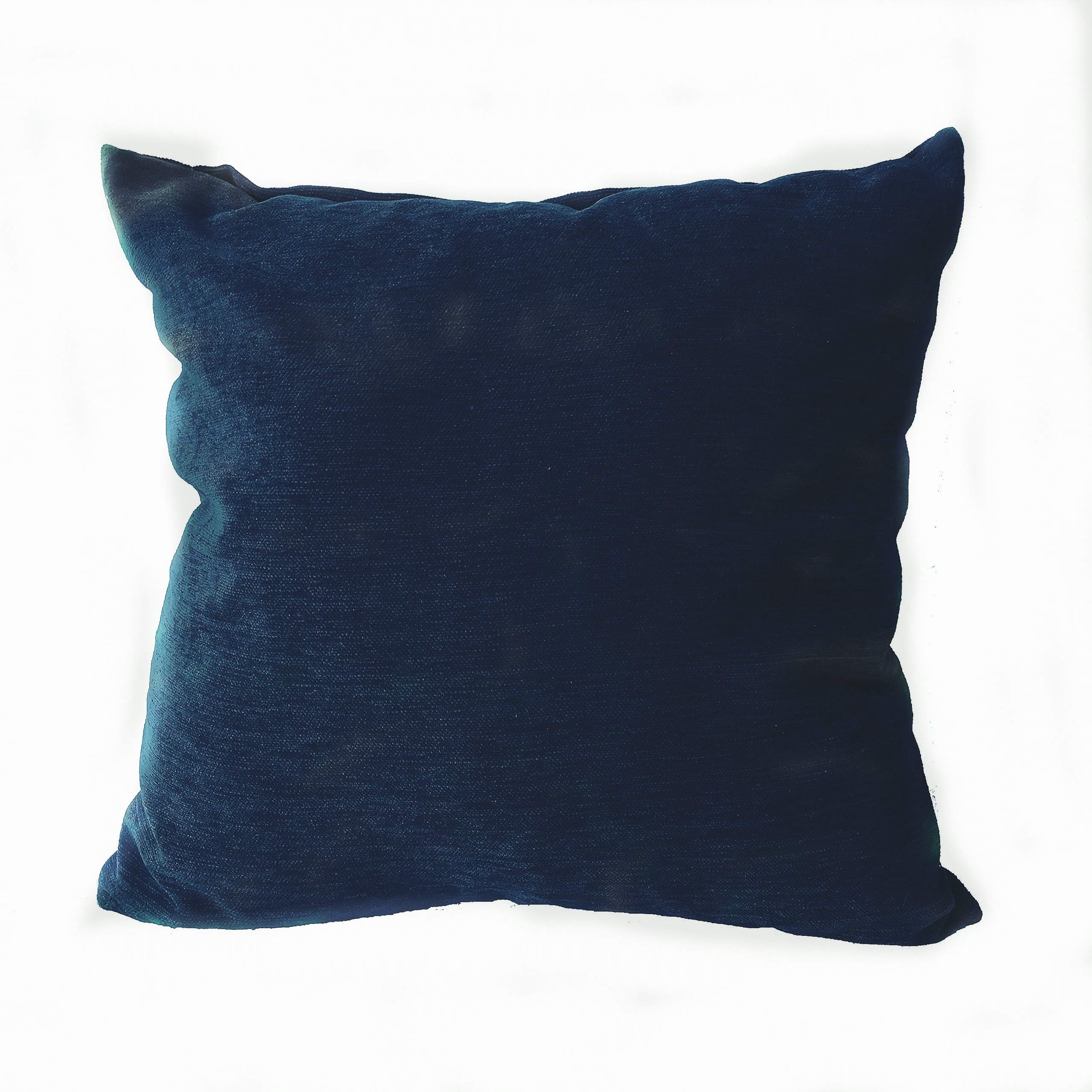 BIGUFRTEXFlame Retardant Chenille Throw Pillow Cover (Mazarine Blue) (60Wx60L)