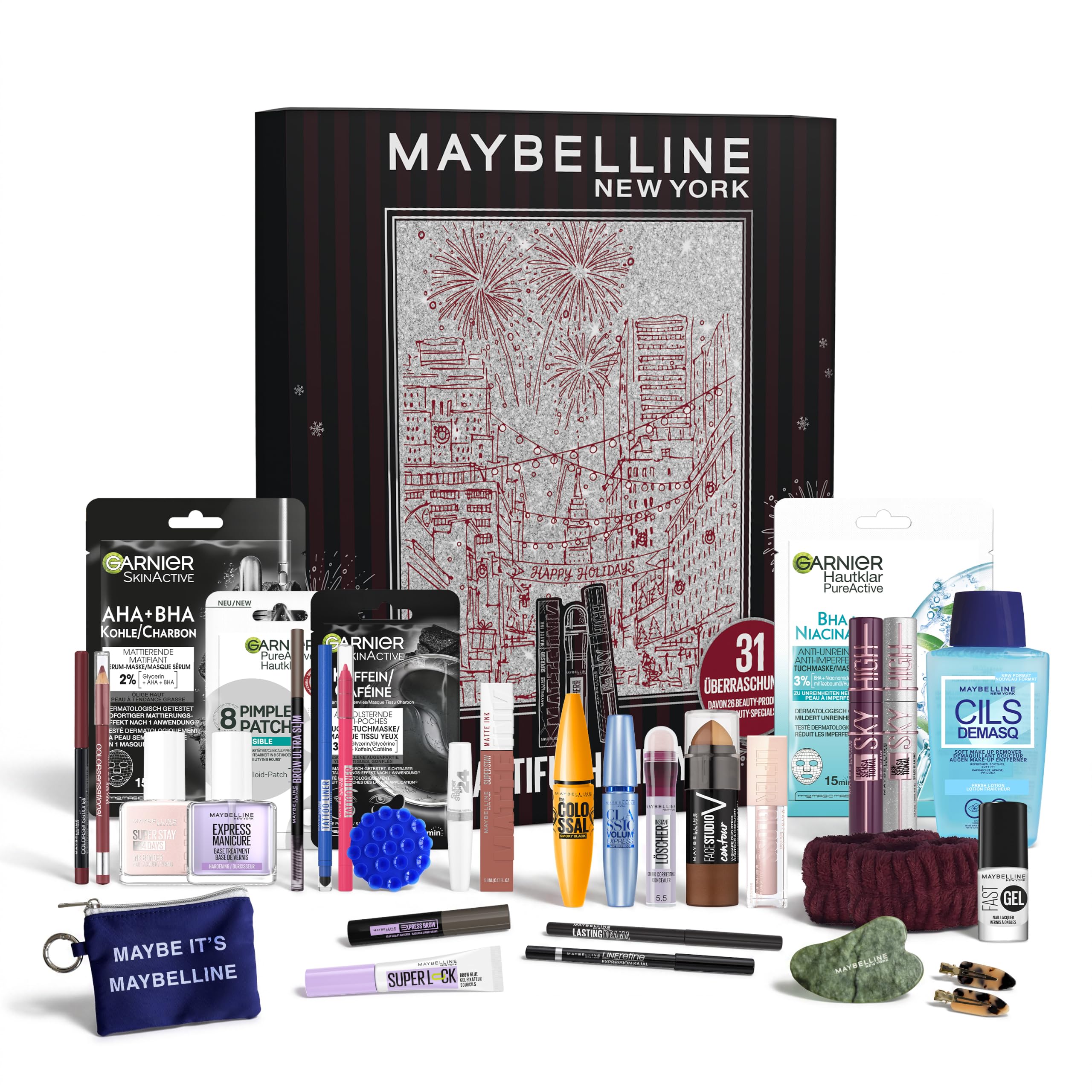 Maybelline New York Adventskalender 31-Türer 2026