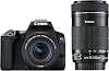Canon Digital SLR Camera EOS Kiss X10 Double Zoom Kit Black EOSKISSX10BK-WKIT