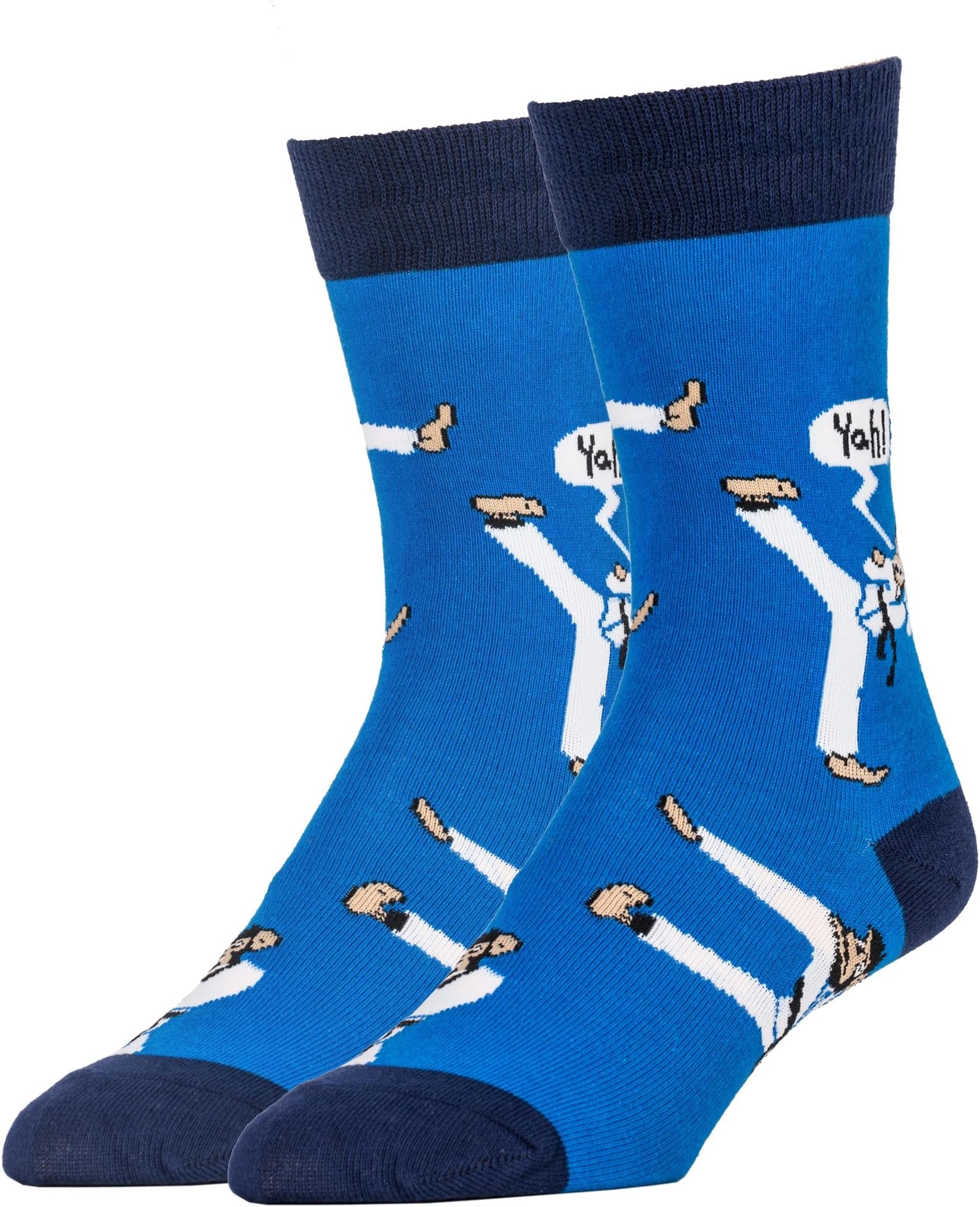 Oooh Yeah Men's Comfortable Combed Cotton Crew Socks