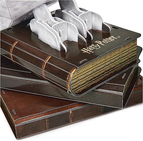 Miniatura 10 de 4D Build, Kit de modelo 3D de Harry Potter Hedwig, coleccionables de Harry Potter y decoración de escritorio, juguetes de construcción para adultos,