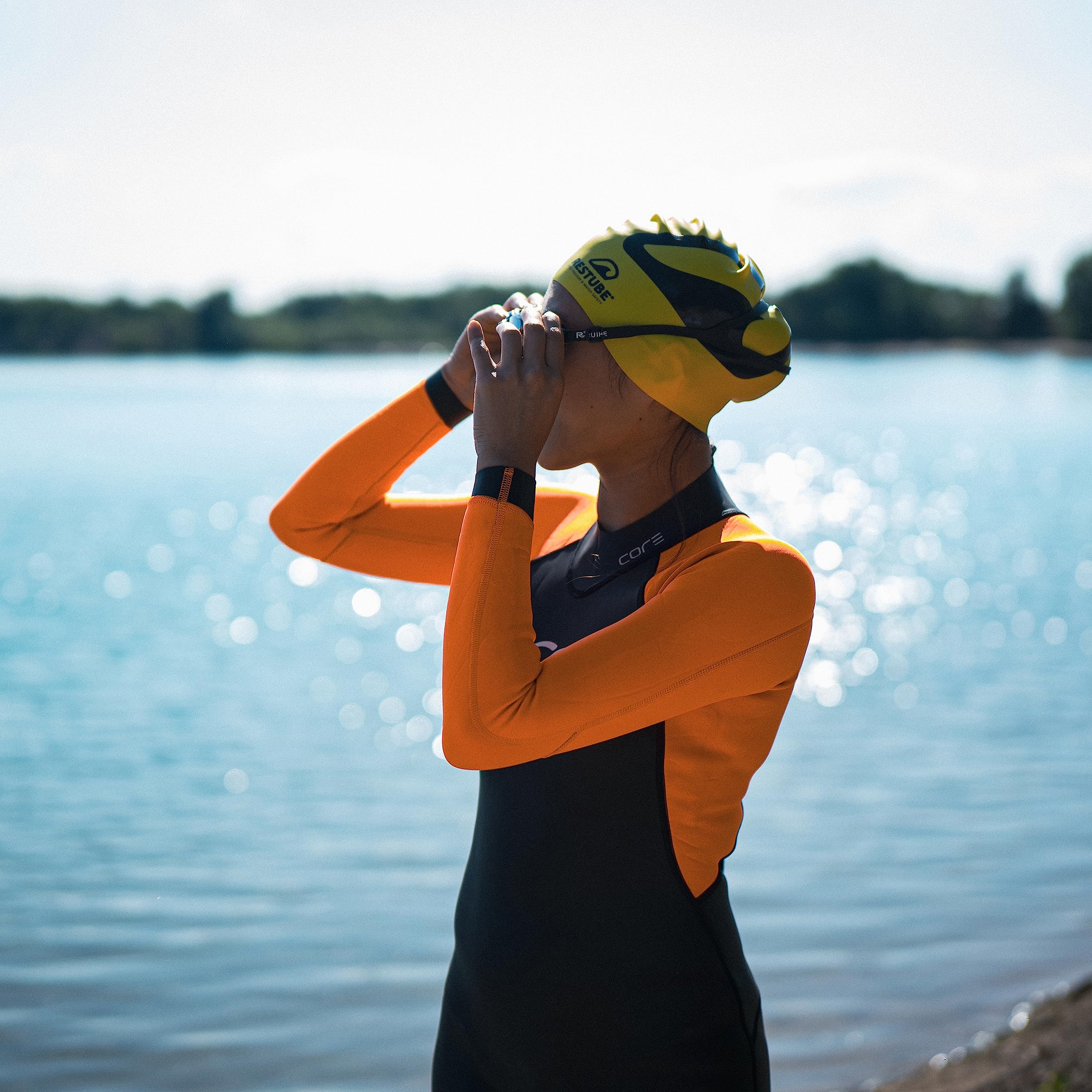 Restube Cuffia da nuoto – Cuffia da nuoto in silicone di alta qualità per uomini e donne