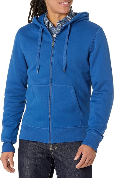 Amazon Essentials Men's Full-Zip Fleece Hoodie Sweatshirt (Available in Big &…