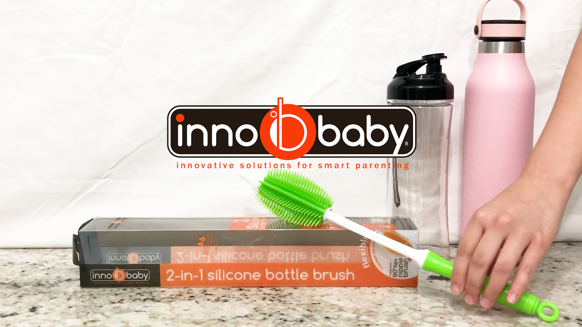 Amazon.com: Innobaby 2-in-1 Silicone Bottle Brush, Green : Baby