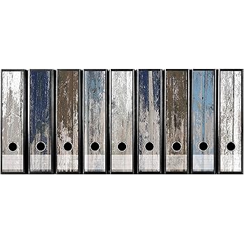 Codiarts Set 9 Stuck Breite Ordner Etiketten Altes Holz Planken Maritim Vintage Selbstklebende Folie Ordnerrucken Aufkleber Sticker Amazon De Kuche Haushalt