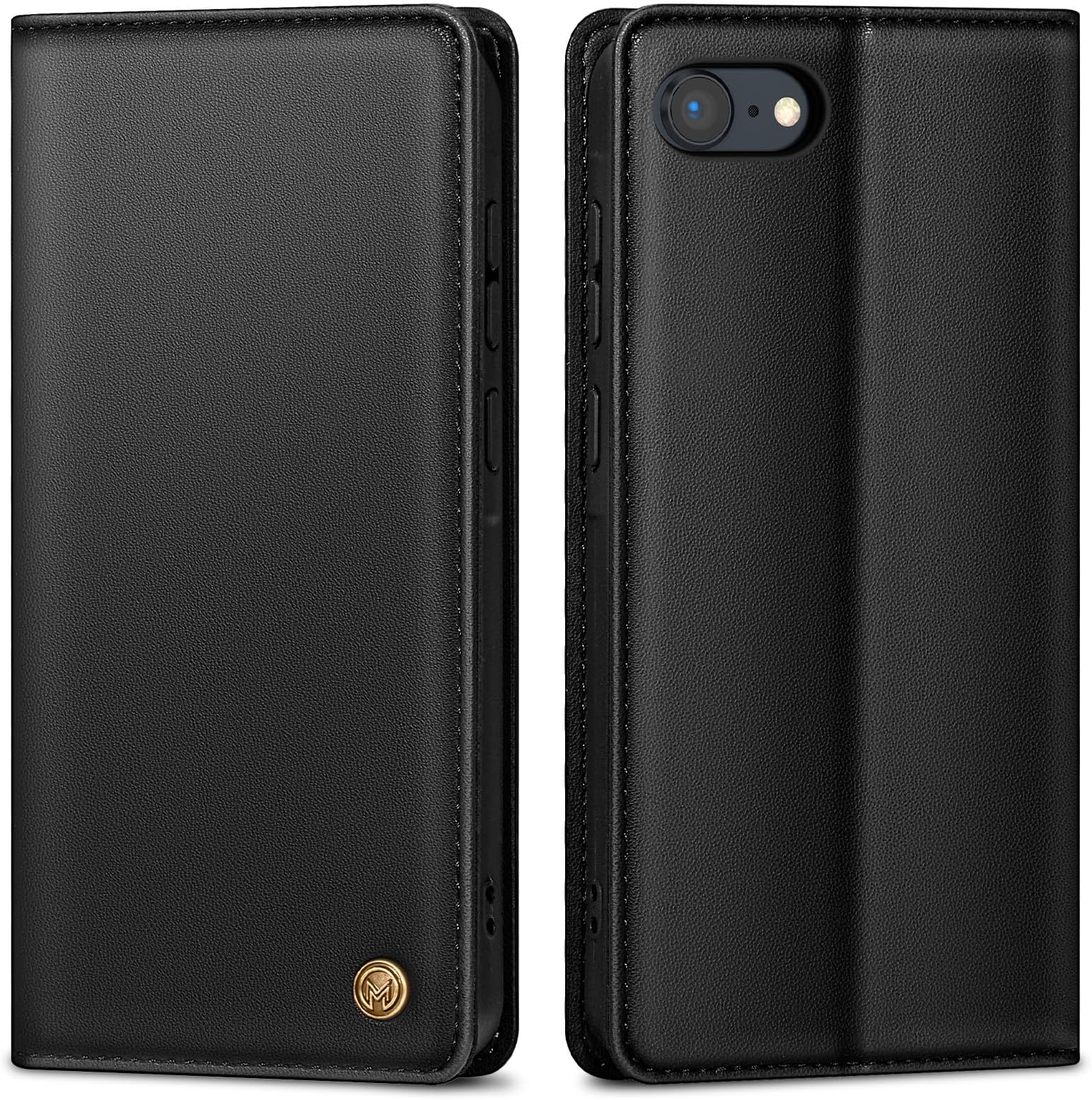 Dfjhure For IPhone SE 2022 /iPhone SE 2020 / IPhone 8 / IPhone 7 Case Leather Flip Wallet Phone Case Cover Silicone Shockproof Bumper Cover Stand View Cover With Card Slots Case - View #10