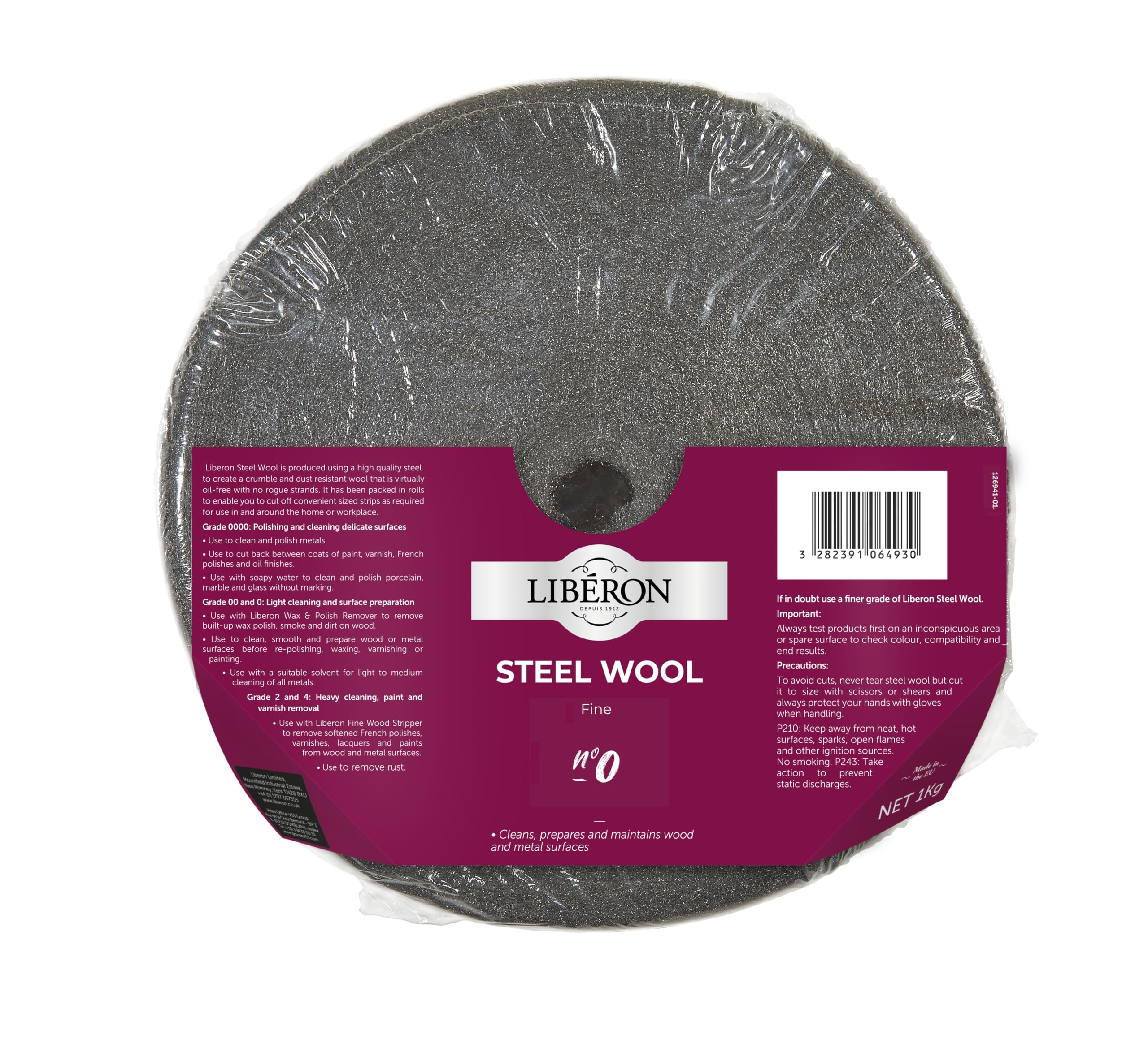 Liberon Steel Wool Grade 0 Fine 1kg